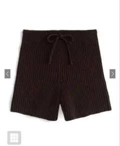 リブニットショートパンツ　an1430