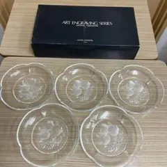HOYA CRYSTAL ART ENGRAVING SERIES 5枚セットのサムネイル