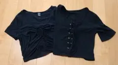 ブラック 半袖Tシャツ M　２枚セット