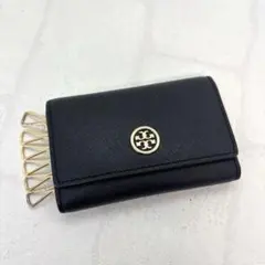 美品✨TORY BURCH トリーバーチ キーケース 6連 ブラック ロビンソン