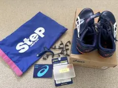 asics 陸上競技用スパイクシューズ ネイビー24.5