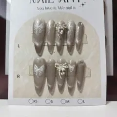 蝶デザイン ネイルチップ 10個セット