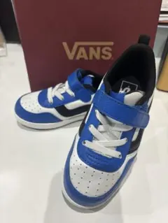 VANS キッズ スニーカー 青/白/黒　18㎝