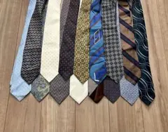 ネクタイ15本セット まとめ売り　ヴィンテージ　ビジネス　幾何学模様　シンプル
