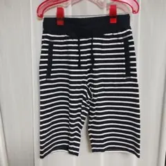無印良品　ハーフパンツ　ボーダー　サイズS　イージーパンツ　ルームウェアのサムネイル
