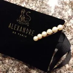 Alexandre de Paris ヘアクリップ パール ブラック - メルカリ