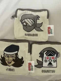 忍たま乱太郎スクエアポーチ その2 雑渡昆奈門.黄昏甚兵衛.押都長烈