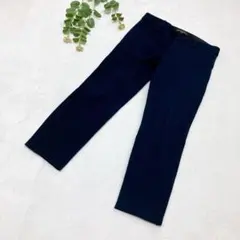 バナナリパブリック　7分丈パンツ　ネイビー　スキニー　股上浅め　M サイズ4のサムネイル