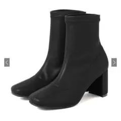 GRL ストレッチレザーショートブーツ ci366 24.5サイズ