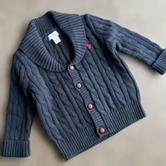 Ralph Lauren ダークグレー カーディガン 18M