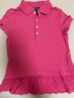ポロ・ラルフ・ローレン ピンクポロシャツ　110