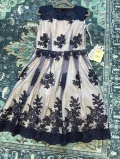 ASHILL パーティードレス ネイビー ベージュ