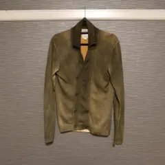 DIESEL ダブルブレストカーディガン S オリーブグリーン