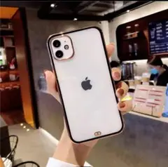 iPhoneXS　ケース SNSで話題中 背面クリア iPhoneケース