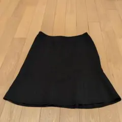 黒 フレアスカート ひざ丈13号