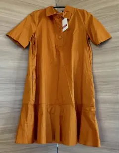 新品タグ付き◇コントワーデコトニエ×ユニクロ◇インナー付きポロワンピース