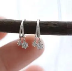 P-98.シルバー　ピアス　czダイヤモンド　ジルコニア　韓国　可愛い　シンプル