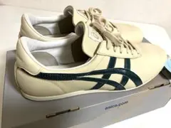 レア☆日本製ASICSアシックス天然皮革スニーカー美品Made in Japan