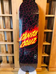 台湾製無地黒デッキテープ付き SANTACRUZ　サンタクルーズ8.0デッキ