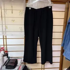 シンプル ブラック ワイドパンツ スラックス　　3 Lサイズ