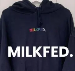 MILKFED. ネイビー フード付きパーカー