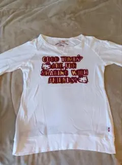 HELLO KITTY 長袖Tシャツ ホワイト 2005年 平成レトロ ロンT