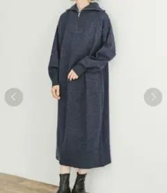 新品★ITEMS URBAN RESEARCH ハーフジップニットワンピース