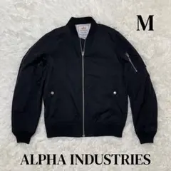 アルファインダストリー　MA-1 フライトジャケット　黒　ブラック　M