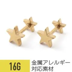 ピアス 星 スター コメット ステンレス チタン
