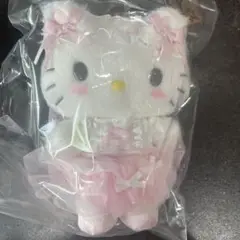 サンリオ 白猫バレリーナ ハローキティ　マスコット ぬいぐるみ