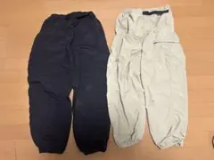 GU150サイズ ベージュ・黒 パンツセット