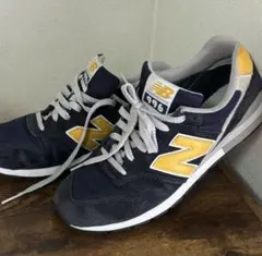 New Balance 996 ネイビー/イエロー スニーカー