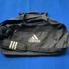 ロゴ入り海外製 ボストンバッグ 黒/長期保管品/美中古