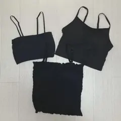 【GU/coca】カップ付きキャミソール 3点