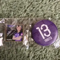 サンフレッチェ広島　新井選手　缶バッジ+キーホルダー