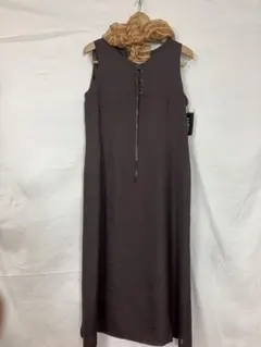 値下げ、ワンピース13号、リネン風レトロ、ビンテージ、デッドストック未使用品