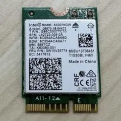 Intel Wireless AX201NGW Wi-Fi 6 802.11ax