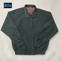 美品 80s G-9 ハリントンジャケット ダークグリーン ラグランスリーブ