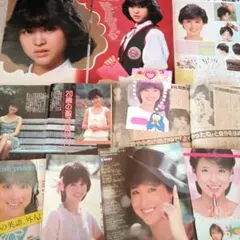 バラ売り可　松田聖子　ファンクラブ　年賀状　9枚　ポストカード ➀ 松田聖子 ファンクラブ会報誌 PePe 35冊 ※ばら売り不可