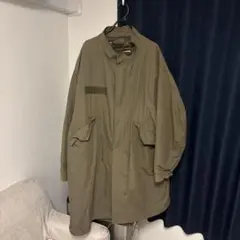 カーキ モッズコート フロントポケット付き