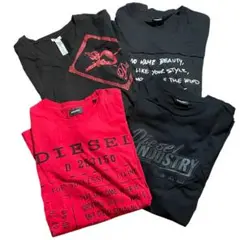 DIESEL テキストプリント Tシャツ　4枚セット　まとめ売り　Y2K