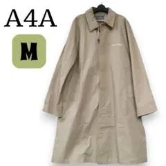 新品未使用　 A4A 　ステンカラーコート　バックプリント　薔薇