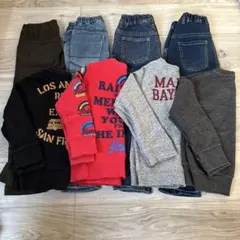 キッズ服セット 長ズボン スウェットシャツ まとめ売り 男の子