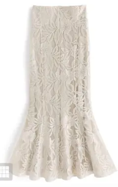 GRL 花柄レースマーメイドスカート nh54 Lサイズ
