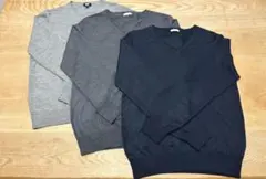 UNIQLO ユニクロ エクストラファインメリノ Vネックセーター M　ほか