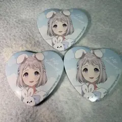学マス GiGO ハート缶バッジ Lady rabbit 葛城リーリヤ