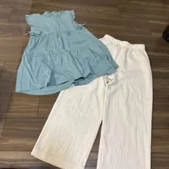 プティマイン　130 チュニック　コカ？シャーリングパンツ140 2点セット