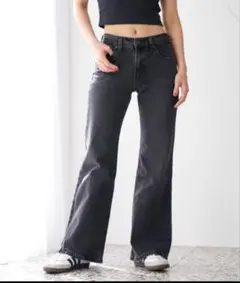 27 新品 LEVI'S リーバイス フレアデニム ブーツカット ブラック 黒