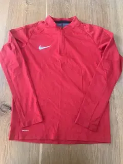 NIKE ハーフジップピステ　レッド ジュニア　Lサイズ