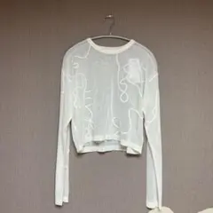 ✴︎DISCOAT〜線柄プルオーバー アイボリー　新品未使用タグ付き✴︎